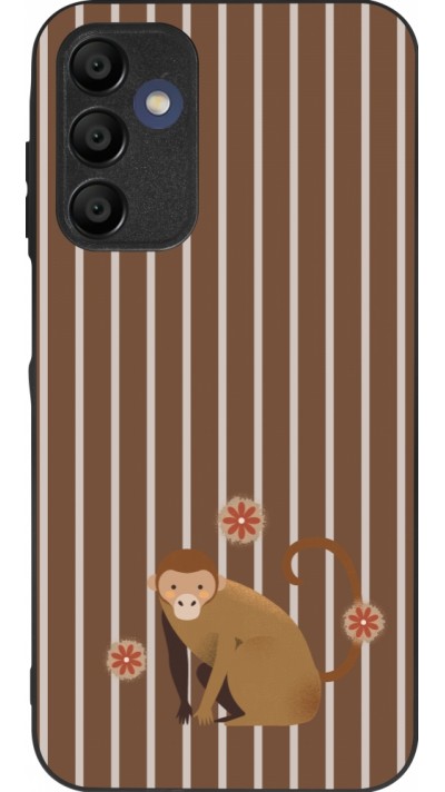 Coque Samsung Galaxy A15 - Silicone rigide noir Monkey with stripes