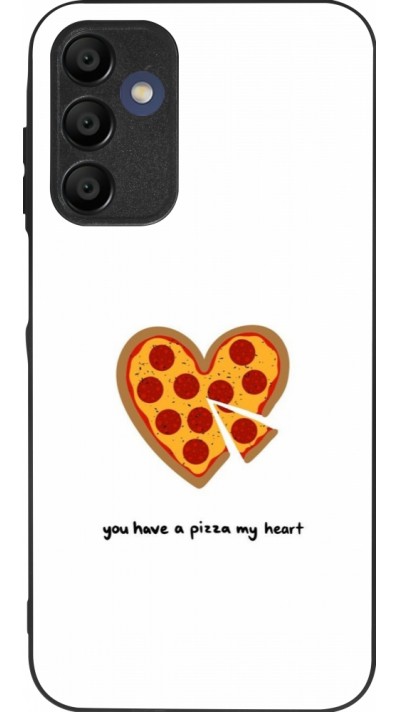 Coque Samsung Galaxy A15 - Silicone rigide noir Saint Valentines Day 26 You have my pizza heart