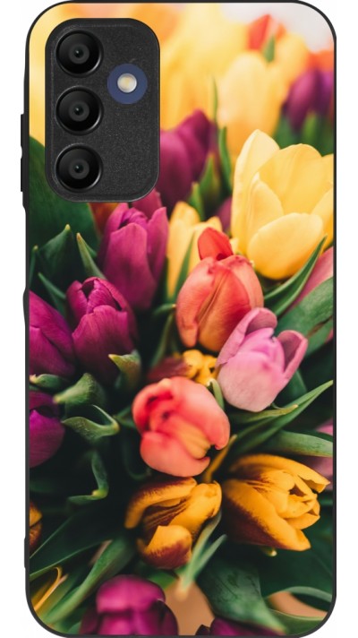 Coque Samsung Galaxy A15 - Silicone rigide noir Bouquet of tulips Spring 2026