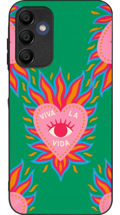 Coque Samsung Galaxy A15 - Silicone rigide noir Viva la vida 2026