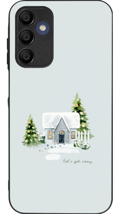 Samsung Galaxy A15 Case Hülle - Silikon schwarz Winter 25 Cosy House