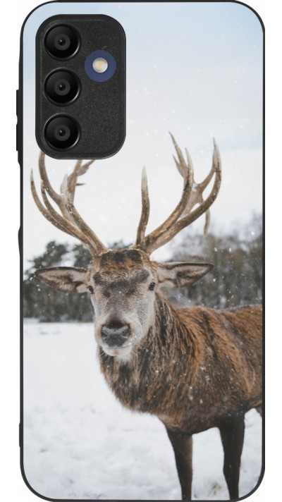 Samsung Galaxy A15 Case Hülle - Silikon schwarz Winter 25 Winter reindeer