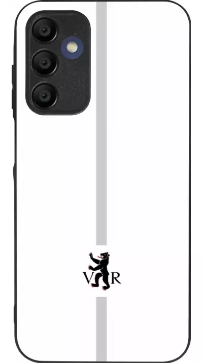 Coque Samsung Galaxy A16 - Silicone rigide noir Canton AR blanc