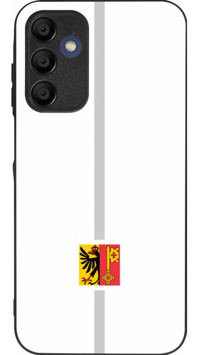 Coque Samsung Galaxy A16 - Silicone rigide noir Canton GE blanc