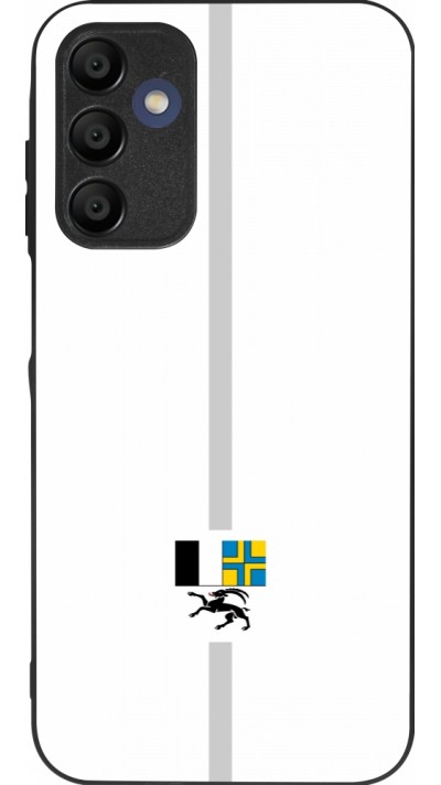 Coque Samsung Galaxy A16 - Silicone rigide noir Canton GR blanc