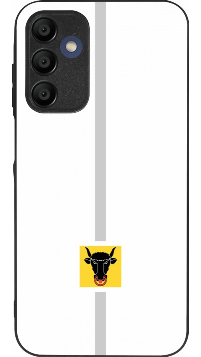 Coque Samsung Galaxy A16 - Silicone rigide noir Canton UR blanc