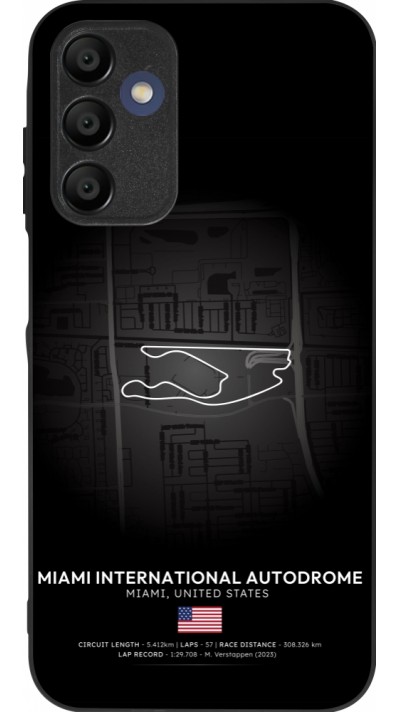 Coque Samsung Galaxy A16 - Silicone rigide noir F1 Track 2025 Miami