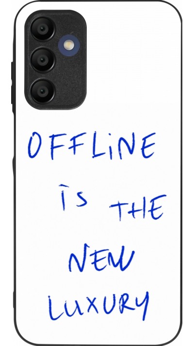 Coque Samsung Galaxy A16 - Silicone rigide noir Offline is the new luxury