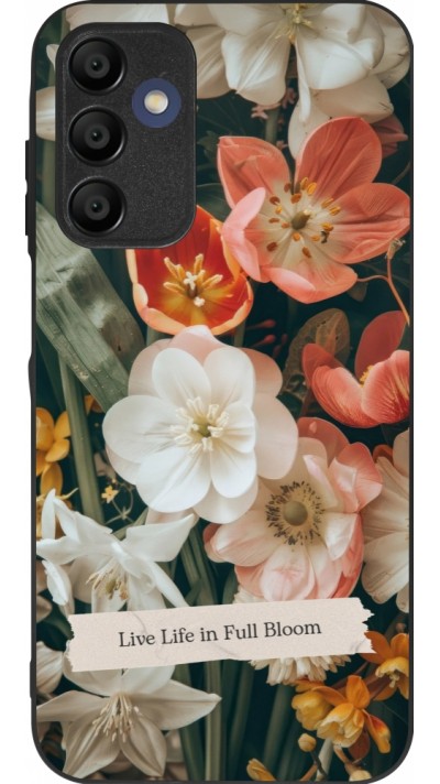Coque Samsung Galaxy A16 - Silicone rigide noir Full Bloom Spring 2026