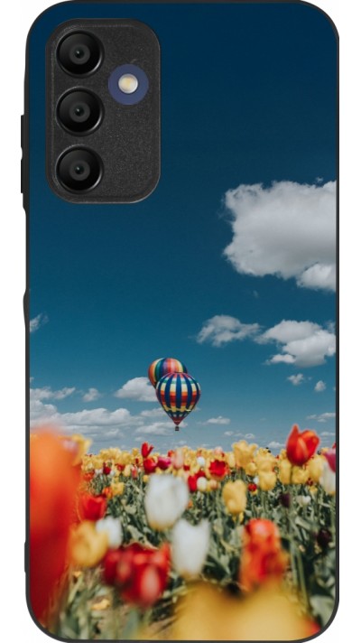Coque Samsung Galaxy A16 - Silicone rigide noir Hot air balloon Spring 2026