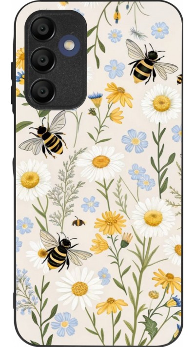 Coque Samsung Galaxy A16 - Silicone rigide noir Pattern bees Spring 2026