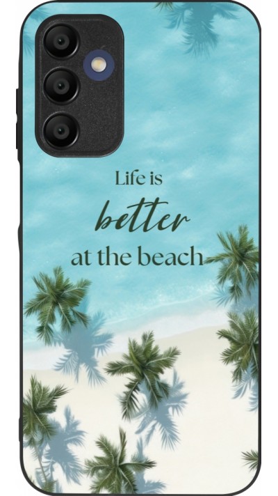 Samsung Galaxy A16 Case Hülle - Silikon schwarz Summer 2025 Life is better at the beach Samsung Galaxy A16 Case Hülle - Silikon schwarz Summer 2025 Life is better at the beach