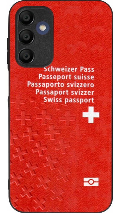 Samsung Galaxy A16 Case Hülle - Silikon schwarz Swiss Passport