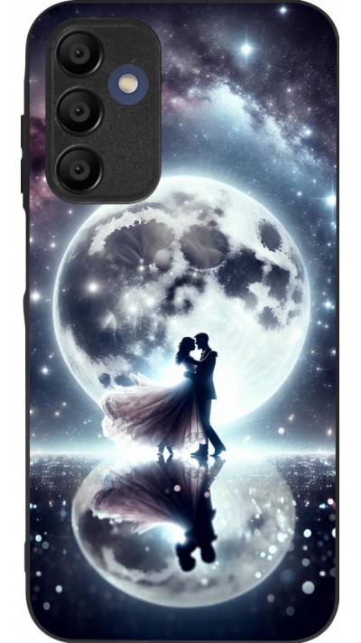 Coque Samsung Galaxy A16 - Silicone rigide noir Valentine 2024 Love under the moon