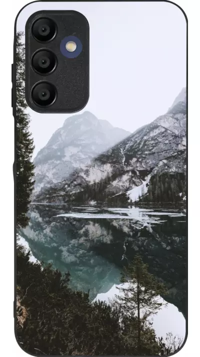 Coque Samsung Galaxy A16 - Silicone rigide noir Winter 22 snowy mountain and lake