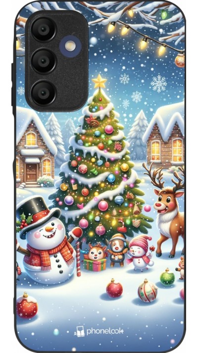 Samsung Galaxy A16 Case Hülle - Silikon schwarz Weihnachten 2023 Schneemann und Tannenbaum Samsung Galaxy A16 Case Hülle - Silikon schwarz Weihnachten 2023 Schneemann und Tannenbaum