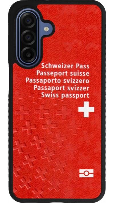 Samsung Galaxy A17 Case Hülle - Silikon schwarz Swiss Passport