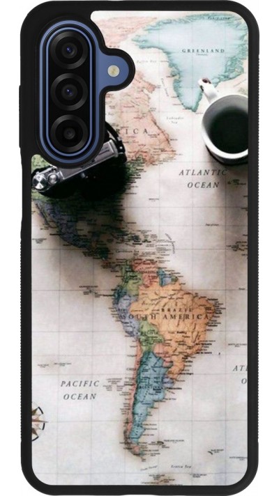 Samsung Galaxy A17 Case Hülle - Silikon schwarz Travel 01