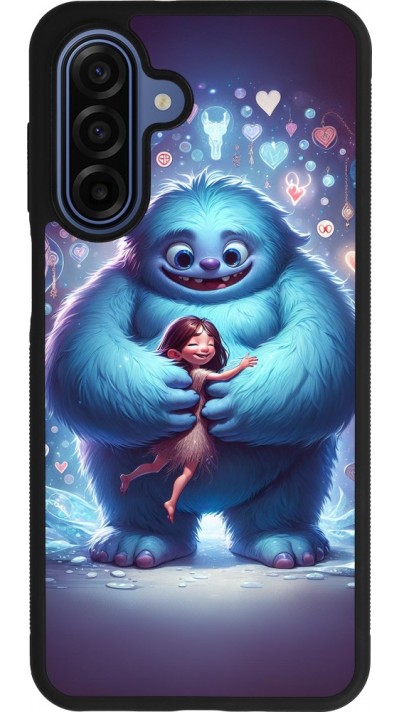 Samsung Galaxy A17 Case Hülle - Silikon schwarz Valentin 2024 Flauschige Liebe