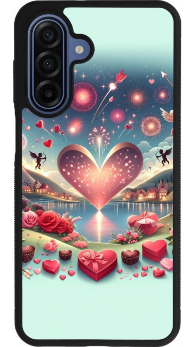 Samsung Galaxy A17 Case Hülle - Silikon schwarz Valentin 2025 Schick
