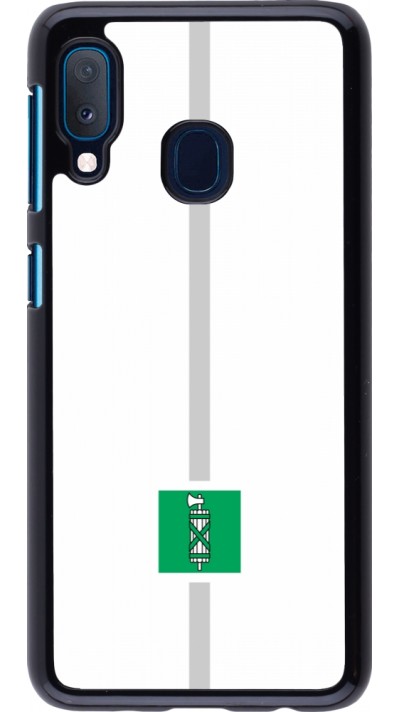 Coque Samsung Galaxy A20e - Canton SG blanc