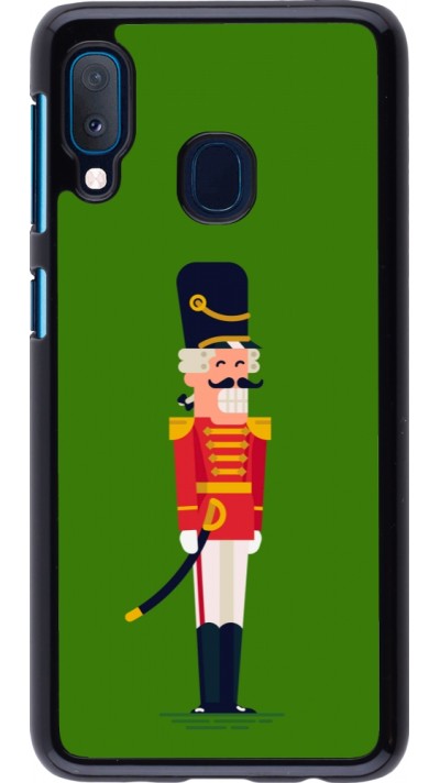 Samsung Galaxy A20e Case Hülle - Christmas 25 Nutcracker Green
