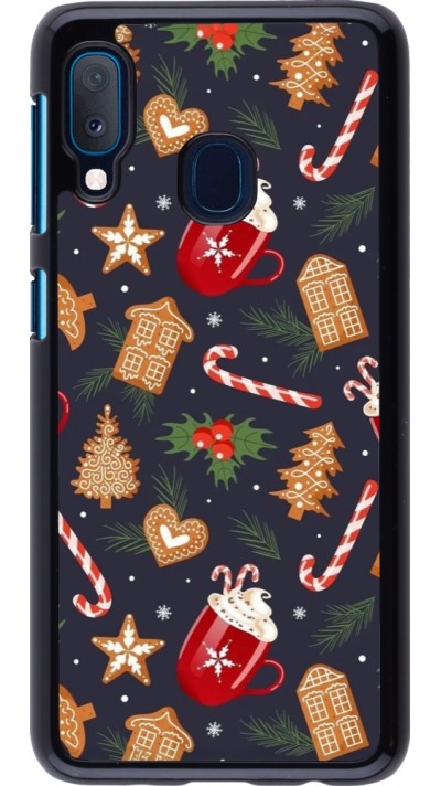 Samsung Galaxy A20e Case Hülle - Christmas 25 Pattern Gingerbread House