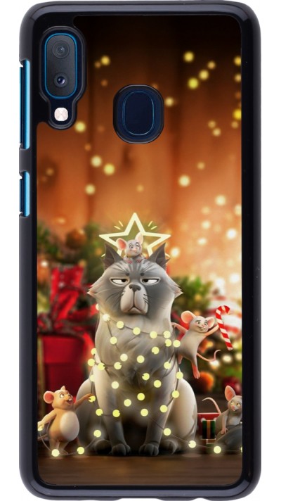 Samsung Galaxy A20e Case Hülle - Christmas 25 Xmas Cat