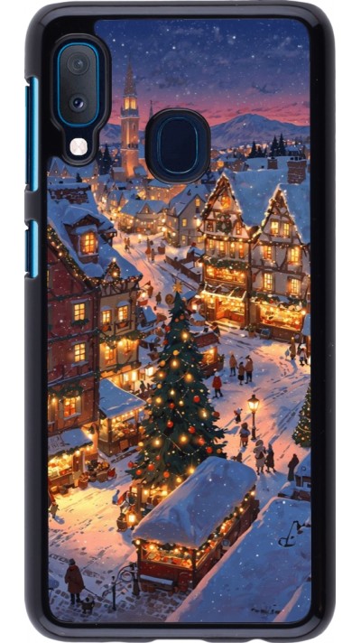 Samsung Galaxy A20e Case Hülle - Christmas 25 Xmas Village