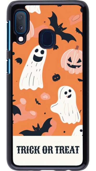 Samsung Galaxy A20e Case Hülle - Halloween 2025 Trick treat Samsung Galaxy A20e Case Hülle - Halloween 2025 Trick treat