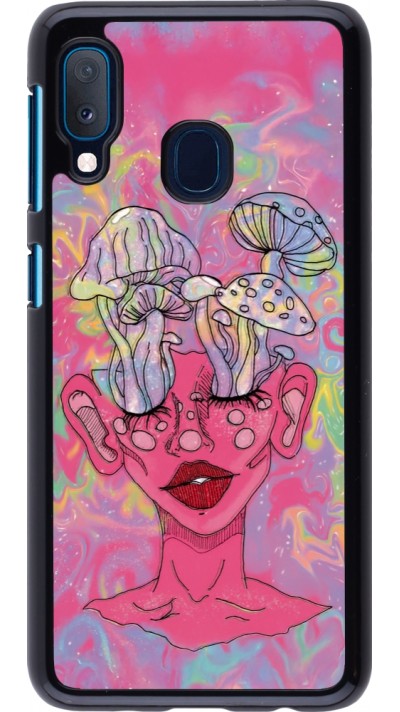 Coque Samsung Galaxy A20e - Psychedelic pink mushroom