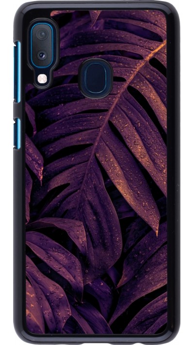 Coque Samsung Galaxy A20e - Purple Light Leaves