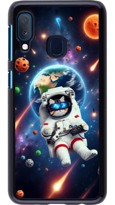Samsung Galaxy A20e Case Hülle - VR SpaceCat Odyssee Samsung Galaxy A20e Case Hülle - VR SpaceCat Odyssee