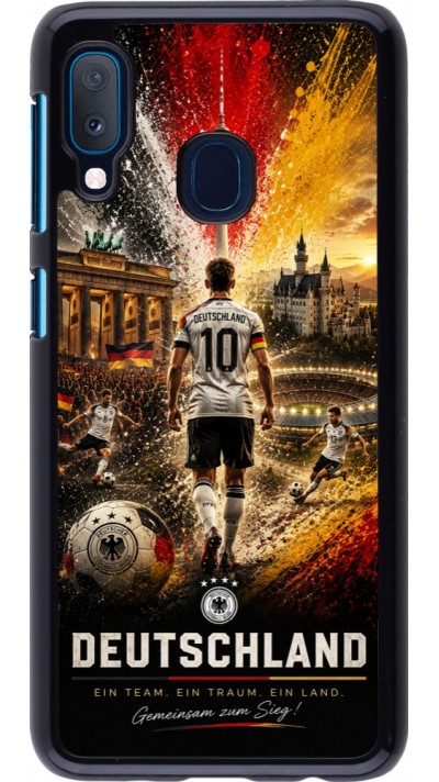 Coque Samsung Galaxy A20e - Football Allemagne splash 2026