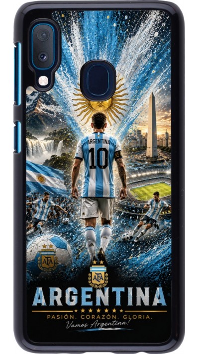 Coque Samsung Galaxy A20e - Football Argentine splash 2026