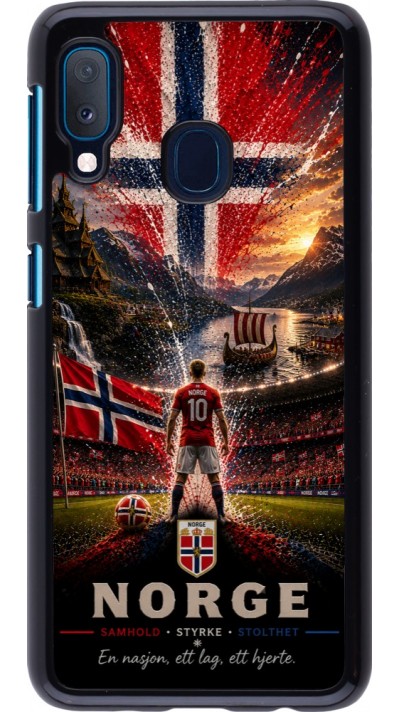 Coque Samsung Galaxy A20e - Football Norvège splash 2026