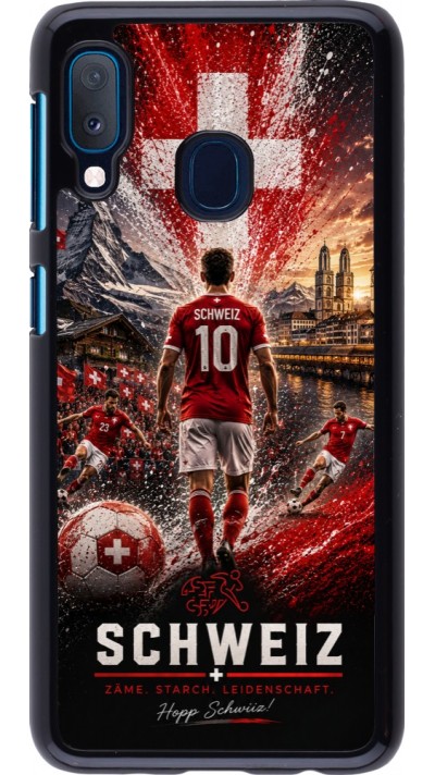 Coque Samsung Galaxy A20e - Football Schweiz splash 2026