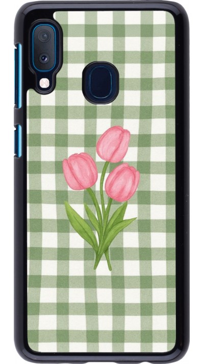 Coque Samsung Galaxy A20e - Green vichy tulips Spring 2026