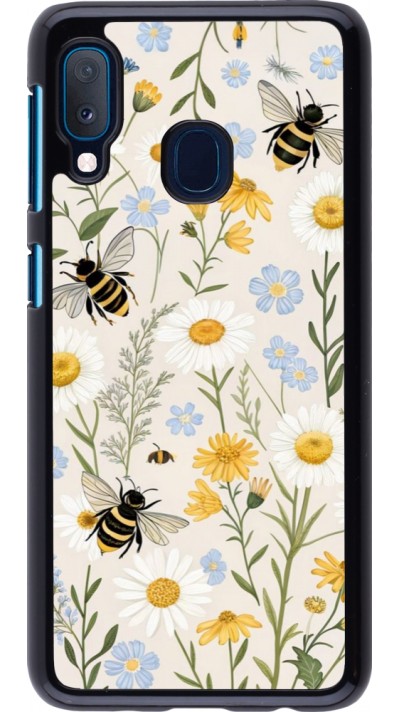 Coque Samsung Galaxy A20e - Pattern bees Spring 2026