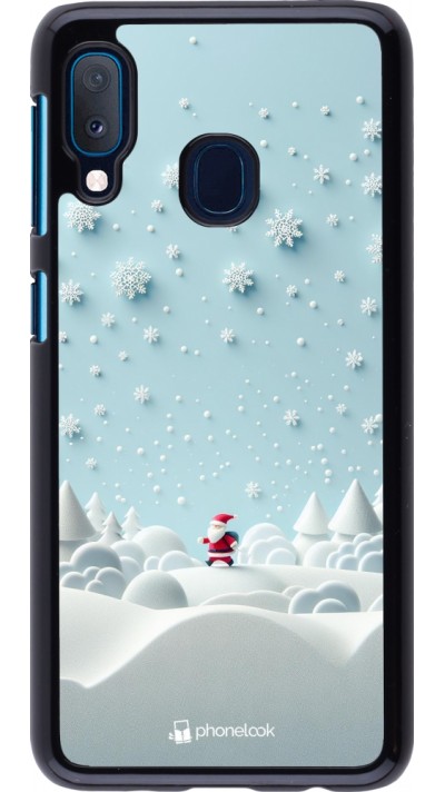 Samsung Galaxy A20e Case Hülle - Weihnachten 2023 Kleiner Vater Schneeflocke Samsung Galaxy A20e Case Hülle - Weihnachten 2023 Kleiner Vater Schneeflocke