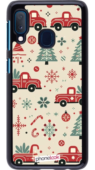 Samsung Galaxy A20e Case Hülle - Weihnachten 2024 Lkw Tanne