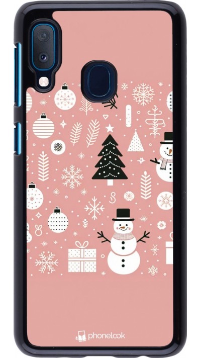 Samsung Galaxy A20e Case Hülle - Weihnachten 2024 Rose Schneemann Weihnachten Samsung Galaxy A20e Case Hülle - Weihnachten 2024 Rose Schneemann Weihnachten