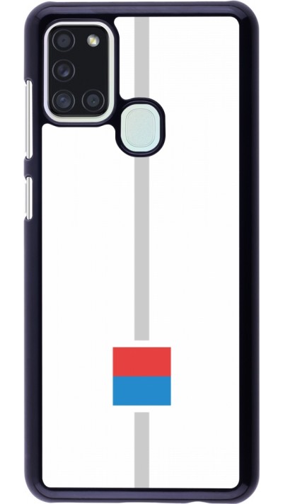 Coque Samsung Galaxy A21s - Canton TI blanc