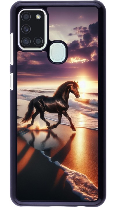 Samsung Galaxy A21s Case Hülle - Pferd majestätisch Strand
