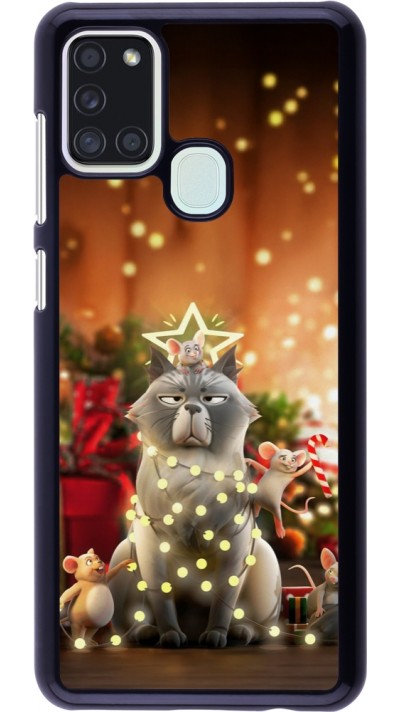 Coque Samsung Galaxy A21s - Christmas 25 Xmas Cat