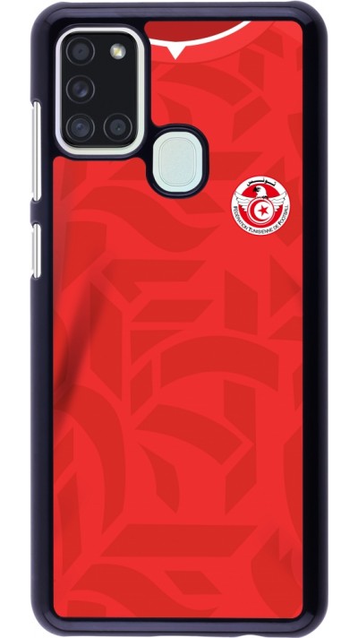 Samsung Galaxy A21s Case Hülle - Tunesien 2022 personalisierbares Fussballtrikot