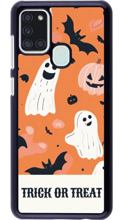 Samsung Galaxy A21s Case Hülle - Halloween 2025 Trick treat Samsung Galaxy A21s Case Hülle - Halloween 2025 Trick treat