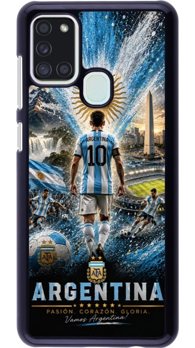 Samsung Galaxy A21s Case Hülle - Fussball Argentinien splash 2026
