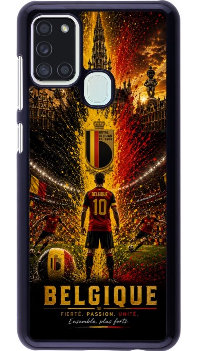 Samsung Galaxy A21s Case Hülle - Fussball Belgien splash 2026