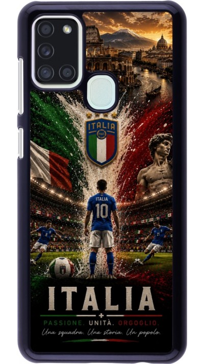 Samsung Galaxy A21s Case Hülle - Fussball Italien splash 2026